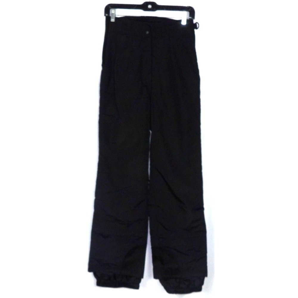 OBERMEYER Black Insulated 100% Nylon Lined Waterproof Ski Snow Pants Women's 4